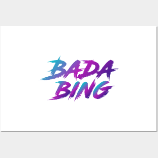 Bada Bing 90s Slang With 90s Colors Posters and Art